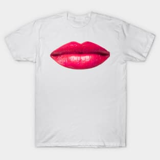 Funny Women Pink Lips T-Shirt